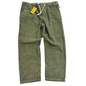 Green Corduroy Men Pants